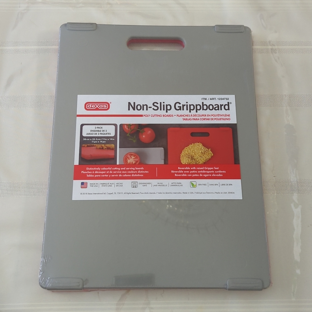Dexas Set of 2 Non-slip Grippboard Cutting Boards